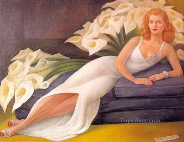  rivera Pintura - retrato de natasha zakolkowa gelman 1943 Diego Rivera